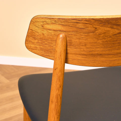 Danish dining chairs in teak by Harry Østergaard for Randers Møbelfabrik