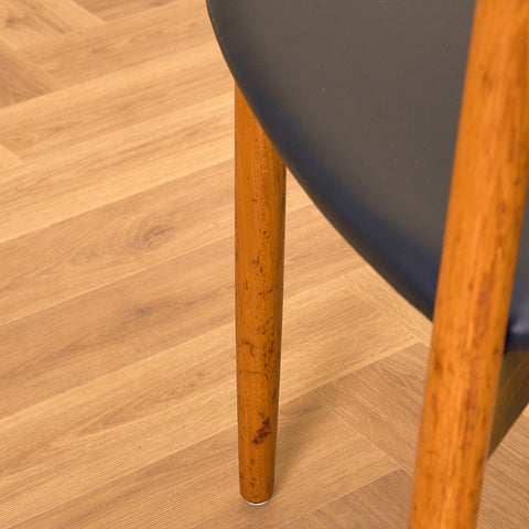 Danish dining chairs in teak by Harry Østergaard for Randers Møbelfabrik