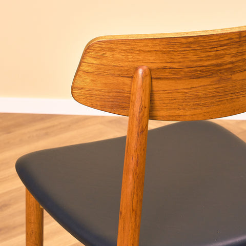 Danish dining chairs in teak by Harry Østergaard for Randers Møbelfabrik