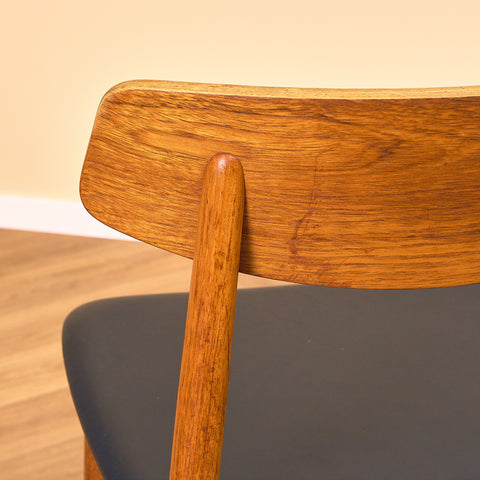 Danish dining chairs in teak by Harry Østergaard for Randers Møbelfabrik