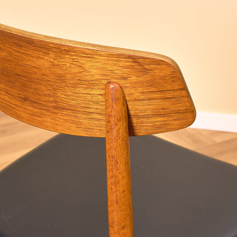 Danish dining chairs in teak by Harry Østergaard for Randers Møbelfabrik