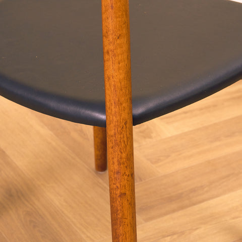 Danish dining chairs in teak by Harry Østergaard for Randers Møbelfabrik