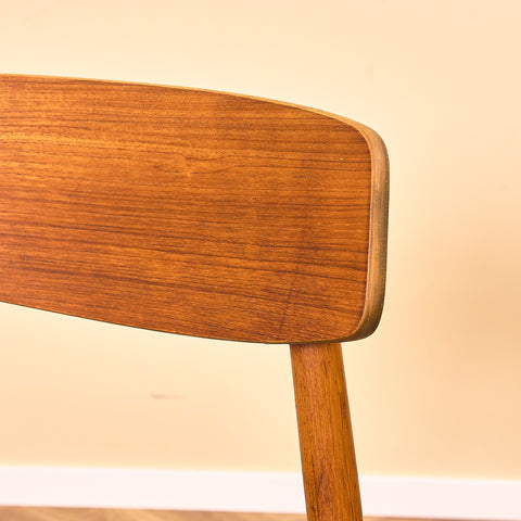 Danish dining chairs in teak by Harry Østergaard for Randers Møbelfabrik