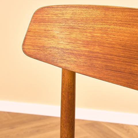 Danish dining chairs in teak by Harry Østergaard for Randers Møbelfabrik