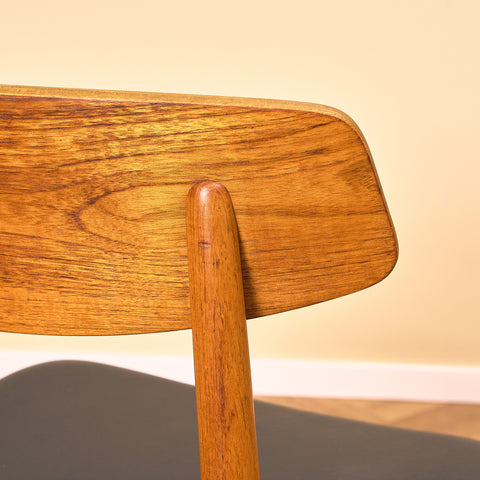 Danish dining chairs in teak by Harry Østergaard for Randers Møbelfabrik