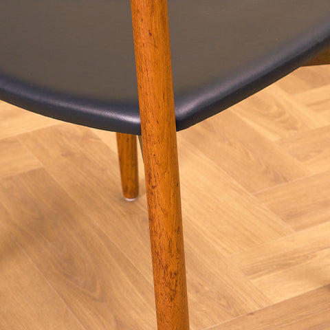 Danish dining chairs in teak by Harry Østergaard for Randers Møbelfabrik