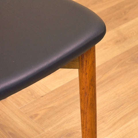 Danish dining chairs in teak by Harry Østergaard for Randers Møbelfabrik