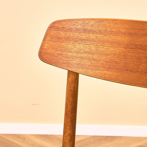 Danish dining chairs in teak by Harry Østergaard for Randers Møbelfabrik