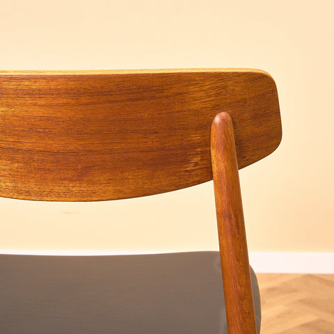 Danish dining chairs in teak by Harry Østergaard for Randers Møbelfabrik