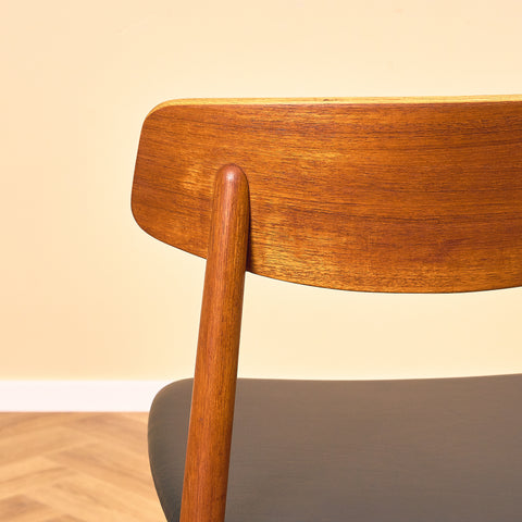 Danish dining chairs in teak by Harry Østergaard for Randers Møbelfabrik