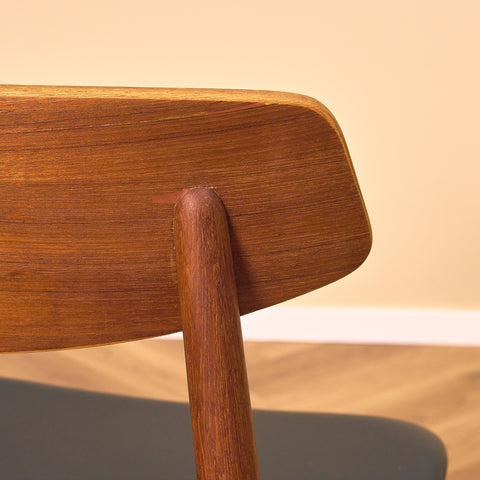 Danish dining chairs in teak by Harry Østergaard for Randers Møbelfabrik