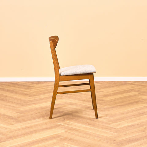 Danish dining chairs in teak & beech by Farstrup, model '210'