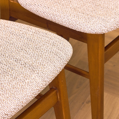 Danish dining chairs in teak & beech by Farstrup, model '210'