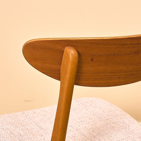 Danish dining chairs in teak & beech by Farstrup, model '210'