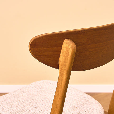 Danish dining chairs in teak & beech by Farstrup, model '210'