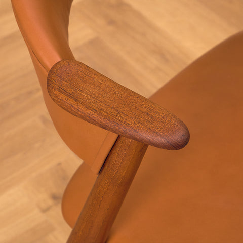 Danish dining chairs in solid teak, model 32 by Kai Kristiansen for Korup Stolefabrik