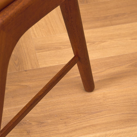 Danish dining chairs in solid teak, model 32 by Kai Kristiansen for Korup Stolefabrik