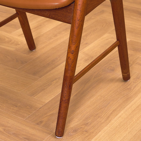 Danish dining chairs in solid teak, model 32 by Kai Kristiansen for Korup Stolefabrik