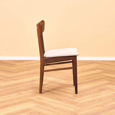 Danish set of 4 dining chairs in teak by Schiønning & Elgaard