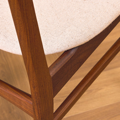 Danish set of 4 dining chairs in teak by Schiønning & Elgaard