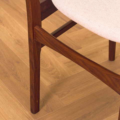 Danish set of 4 dining chairs in teak by Schiønning & Elgaard