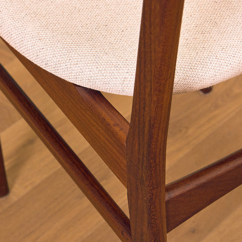 Danish set of 4 dining chairs in teak by Schiønning & Elgaard