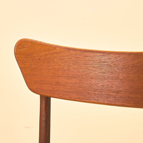 Danish set of 4 dining chairs in teak by Schiønning & Elgaard