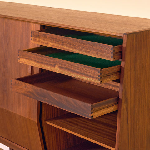 Danish highboard in teak