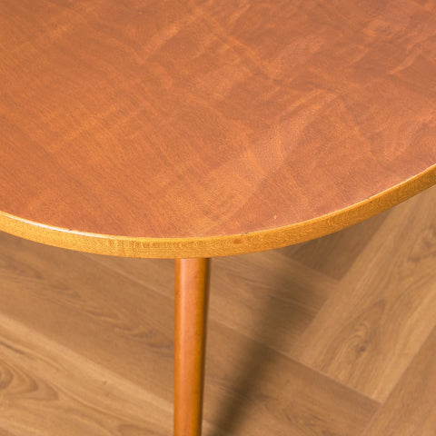 Swedish coffee table in elm & beech by David Rosén for Nordiska Kompaniet