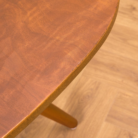 Swedish coffee table in elm & beech by David Rosén for Nordiska Kompaniet