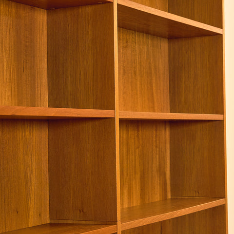Swedish shelving system / bookshelf in teak