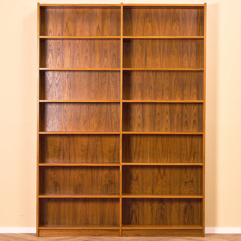 Swedish shelving system / bookshelf in teak