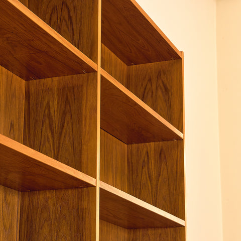 Swedish shelving system / bookshelf in teak