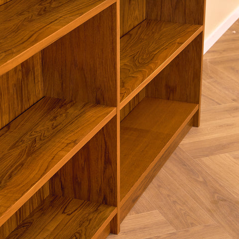 Swedish shelving system / bookshelf in teak