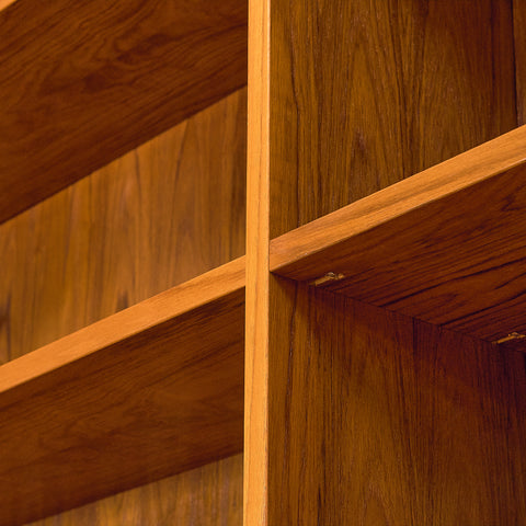 Swedish shelving system / bookshelf in teak
