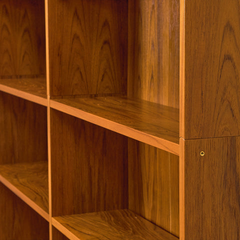 Swedish shelving system / bookshelf in teak
