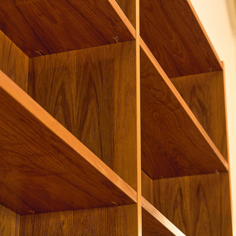 Swedish shelving system / bookshelf in teak