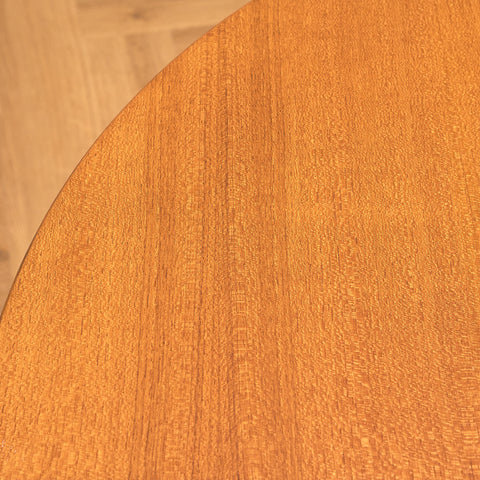 Danish round dining table in teak