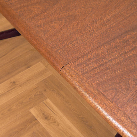 Danish oval dining table in mahogany