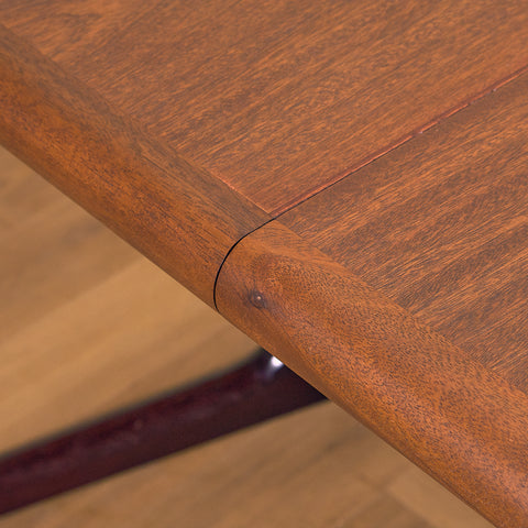 Danish oval dining table in mahogany