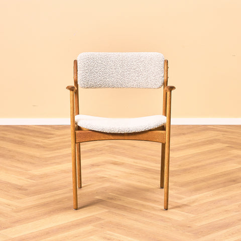 Set of 2 danish dining chairs in oak, 'model 49' by Erik Buch for O.D. Møbler