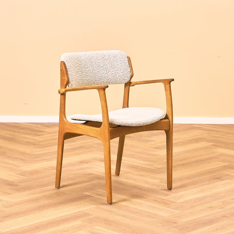 Set of 2 danish dining chairs in oak, 'model 49' by Erik Buch for O.D. Møbler