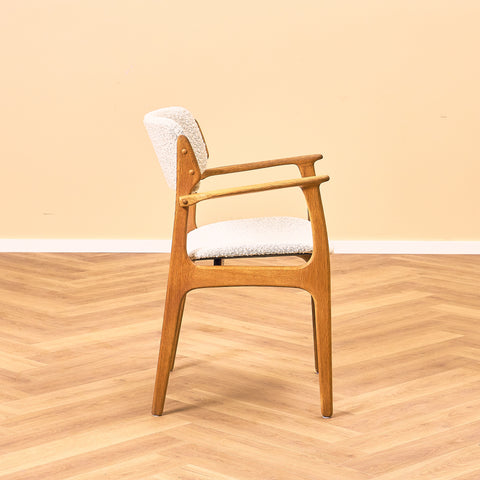 Set of 2 danish dining chairs in oak, 'model 49' by Erik Buch for O.D. Møbler