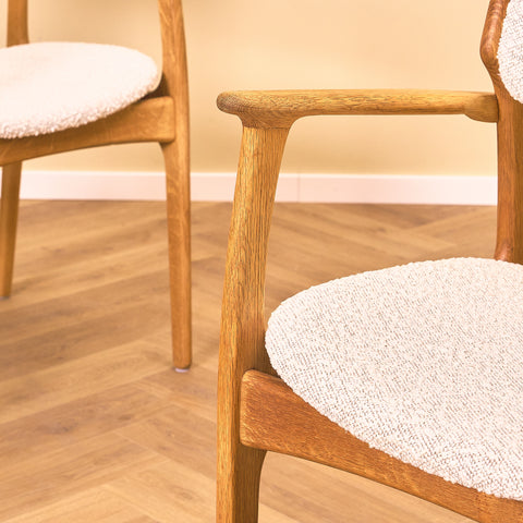Set of 2 danish dining chairs in oak, 'model 49' by Erik Buch for O.D. Møbler