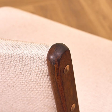 Danish set of 6 dining chairs in solid Santos rosewood by Erik Buch