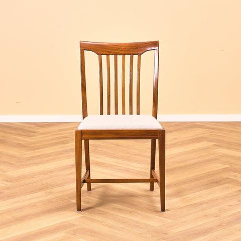 Swedish dining chairs in walnut, model 'Vindö' by Svante Skogh for Balders Snickeri