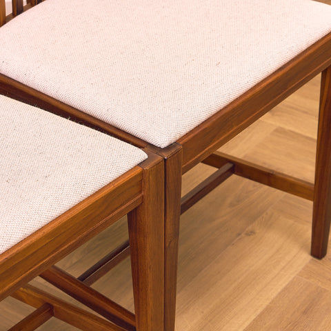 Swedish dining chairs in walnut, model 'Vindö' by Svante Skogh for Balders Snickeri