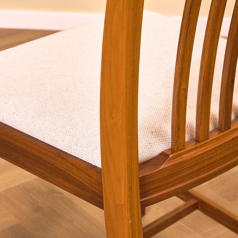 Swedish dining chairs in walnut, model 'Vindö' by Svante Skogh for Balders Snickeri