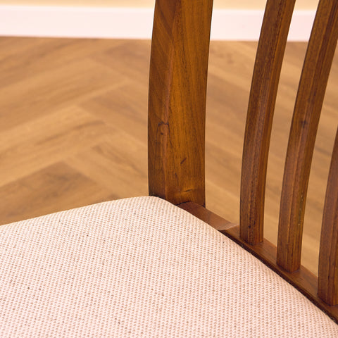 Swedish dining chairs in walnut, model 'Vindö' by Svante Skogh for Balders Snickeri