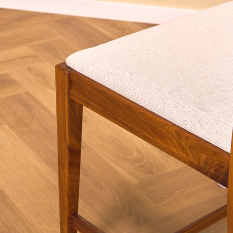 Swedish dining chairs in walnut, model 'Vindö' by Svante Skogh for Balders Snickeri